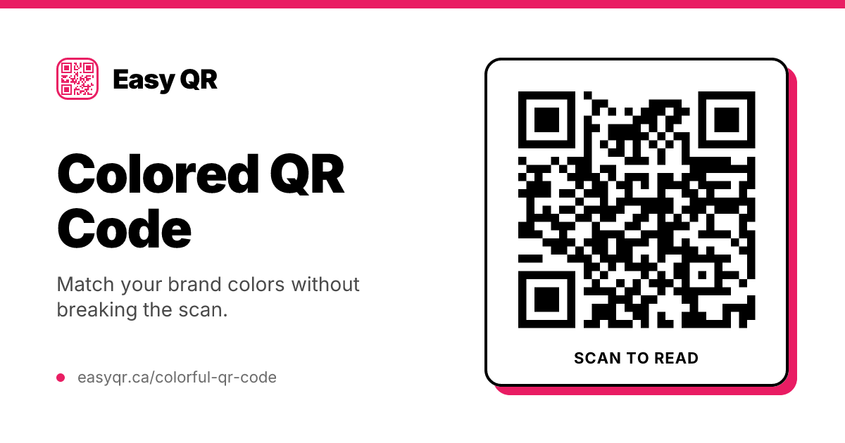 How to Make a Colored QR Code That Still Scans